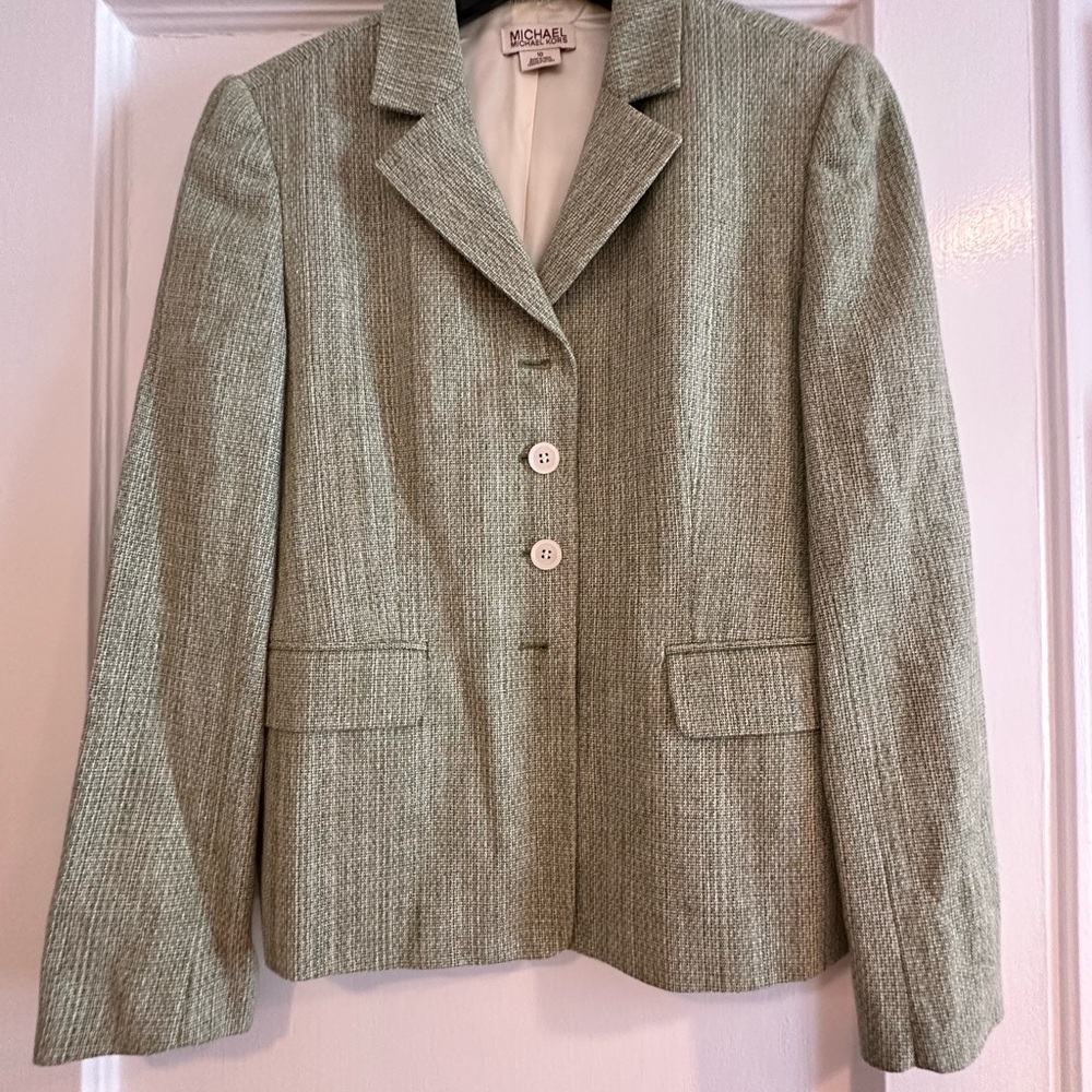 Michael Kors Textured Olive Blazer